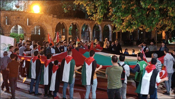 Şanlıurfa İHH Saldırgan Siyonist İsrail’i Telin Etti