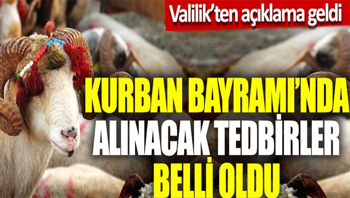 Şanlıurfa Valiliği'nden kurban ve kurban kesim yerleri ile ilgili kararlar!