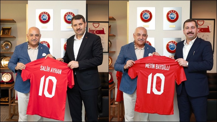 Şanlıurfa Valisi Salih Ayhan, TFF Başkanı Mehmet Büyükekşi'yi Ziyaret Etti