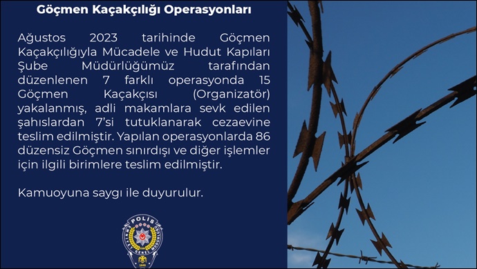 Şanlıurfa'da 15 göçmen kaçakçısı yakalandı, 7’si tutuklandı