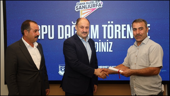 Şanlıurfa’da 40 Yıllık Tapu Sorunu Büyükşehirle Sona Erdi