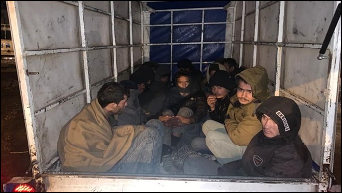 Şanlıurfa'da 45 düzensiz göçmen yakalandı