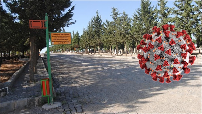 Şanlıurfa’da bayramda mezarlıklar bu yıl boş kaldı