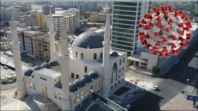 Şanlıurfa'da Boş Camilerden Tekbir Sesleri Yükseldi