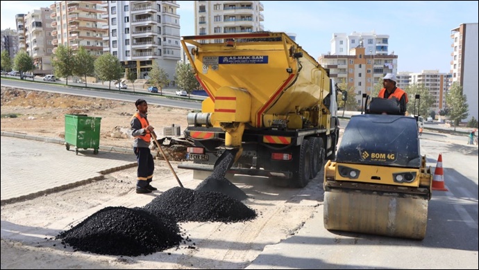 Şanlıurfa'da deforme olan yollar yenilendi-(VİDEO)