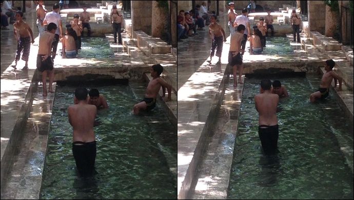 Şanlıurfa’da Hasan Paşa Serinleme Sezonu Açıldı :Hem eğleniyorlar hem serinliyorlar