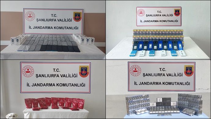 Şanlıurfa'da kaçakçılık operasyonu