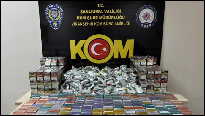 Şanlıurfa'da kaçakçılık operasyonu