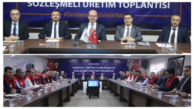 Şanlıurfa'da tarımsal üretim planlaması ve sözleşmeli üretim toplantısı yapıldı