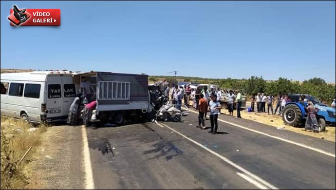Şanlıurfa'da trafik kazası,çok sayıda yaralı