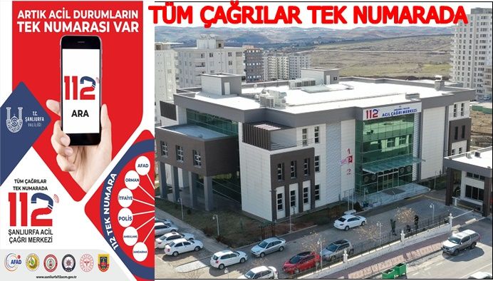 Şanlıurfa'da Tüm Acil Çağrılar 112’de Bir Arada-(VİDEO)