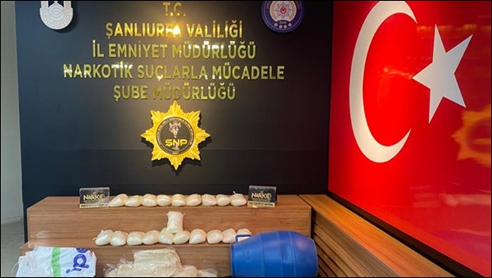 Şanlıurfa’da uyuşturucu operasyonu