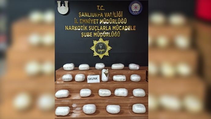 Şanlıurfa'da Uyuşturucu Operasyonu: 54 Kilo Skunk Ele Geçirildi