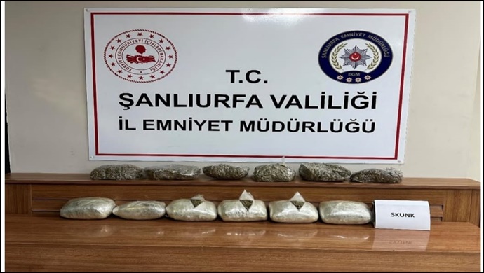 Şanlıurfa'da uyuşturucu operasyonu: 2 gözaltı