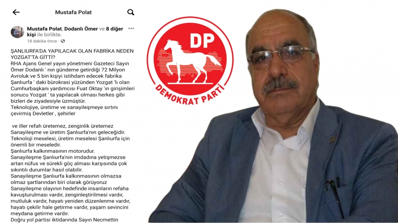 Şanlıurfa'da yapılacak olan fabrika neden Yozgat'a gitti?