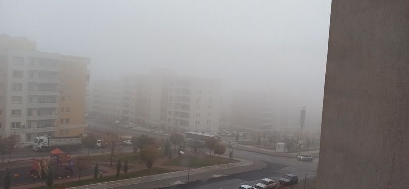 Şanlıurfa'da Yoğun Sis Etkili Oluyor