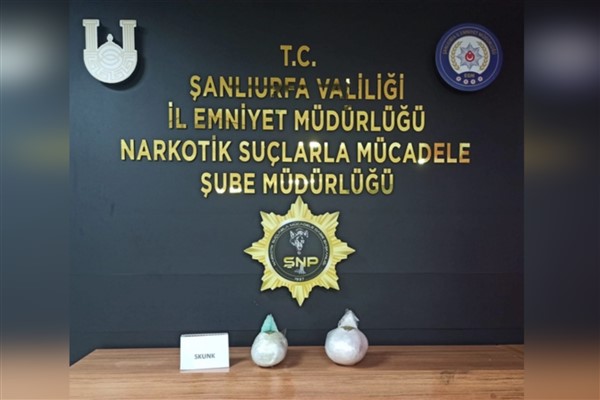 Şanlıurfa’da yolcu otobüsünde 2 kilo 100 gram uyuşturucu ele geçirildi