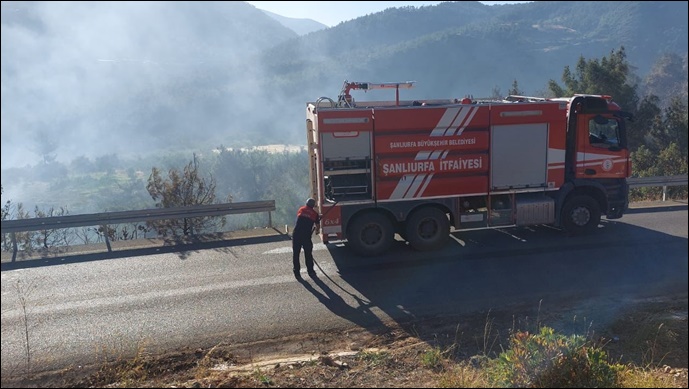 Şanlıurfa'dan Destek: Hatay'daki Yangına Hızla Müdahale Edildi