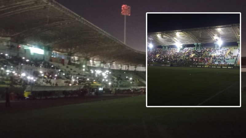 Şanlıurfaspor Kocaelispor maçında elektrik kesintisi