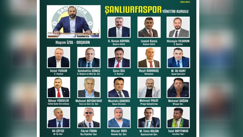 Şanlıurfaspor'da yeni görev dağılımı yapıldı