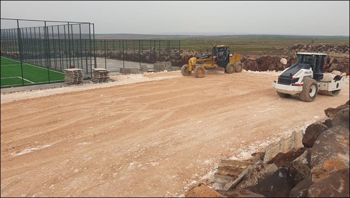 Sarıbal Kırsal Mahallesinde Asfalt Çalışması