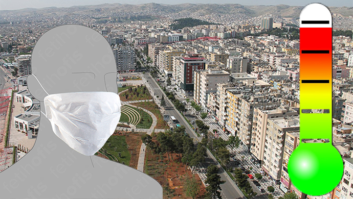 Sıcağın virüsü engellemediği Şanlıurfa ile ortaya çıktı