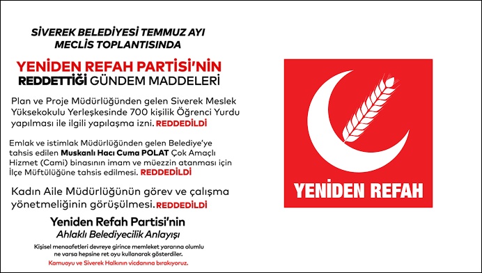 Siverek Belediye Başkanı Ali Murat Bucak’tan Yeniden Refah Partisi’ne Sert Tepki