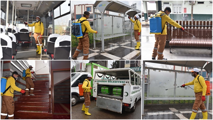 Siverek’te Dezenfekte Çalışmaları Devam Ediyor