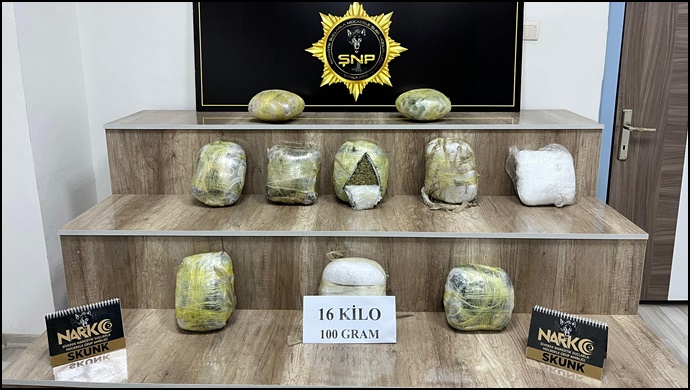 Siverek'te Uyuşturucu Operasyonu: 16 Kilo 100 Gram Skunk Ele Geçirildi