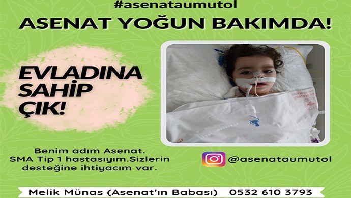 SMA hastası Asenat için destek çağrısı
