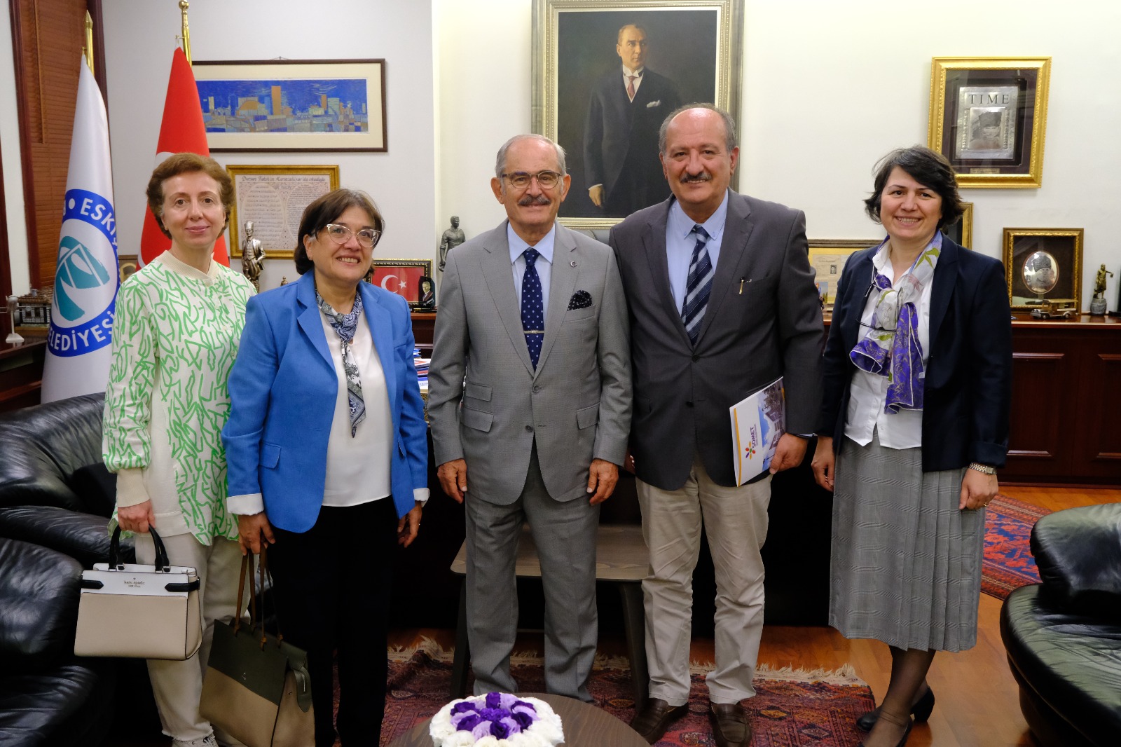 SOMET yönetiminden Başkan Büyükerşen’e ziyaret