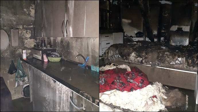 Suruç’ta evde çıkan yangın ortalığı küle çevirdi