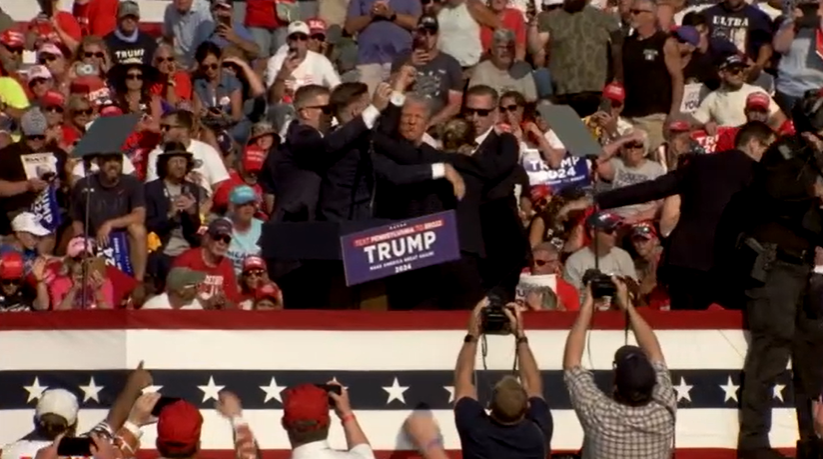 Trump vurulduktan sonra 