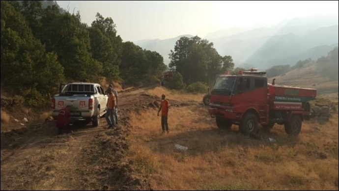 Tunceli'deki orman yangınları