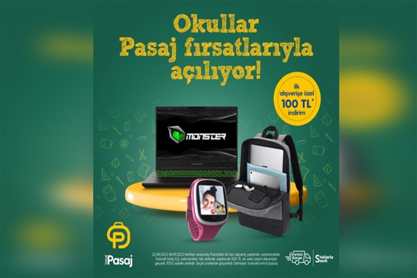 Turkcell mağazalarında ve Pasaj’da okula ve şehre dönüş fırsatları başladı