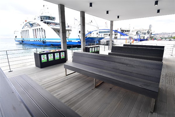 Üçkuyular İskelesi yeni yüzüyle hizmette