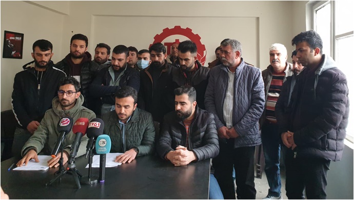 Uğur Tekstil işçileri basın açıklaması: 'Patron sözünde durmadı,Açlığa mahkum edildik'