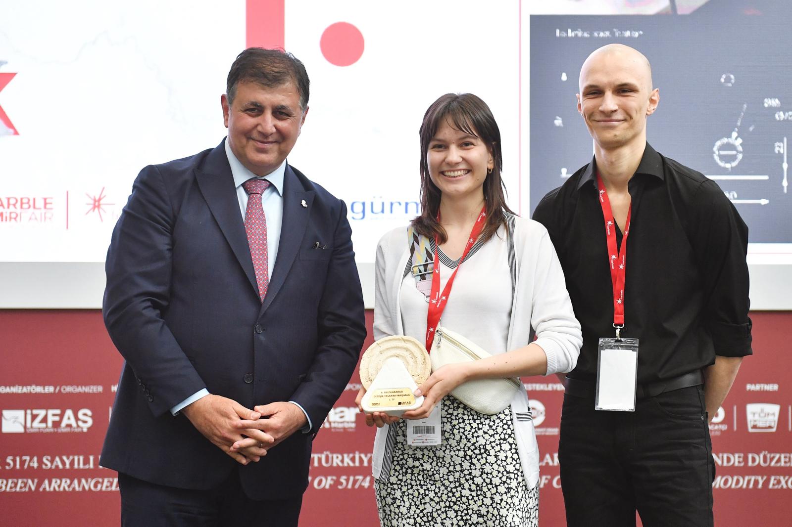 Uluslararası Değişik Doğal Taş Tasarım Yarışması’nın ödülleri sahiplerini buldu