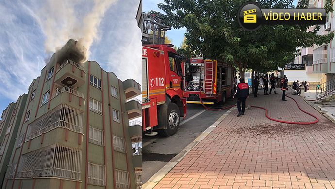 Urfa’da bir apartmanın en üst katında yangın çıktı! İtfaiye müdahale etti