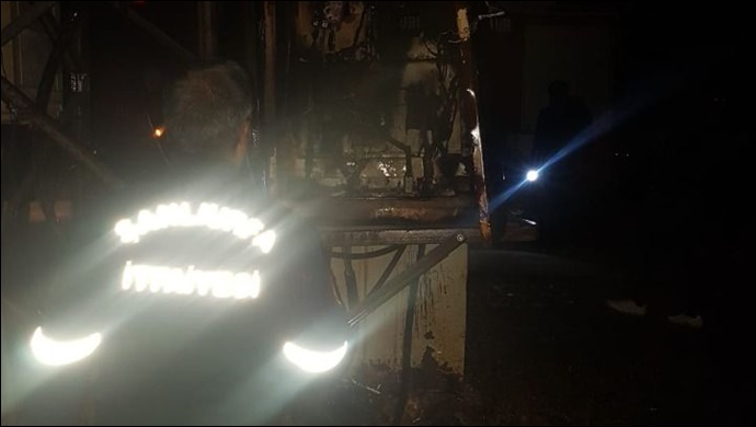 Trafo bomba gibi patladı!
