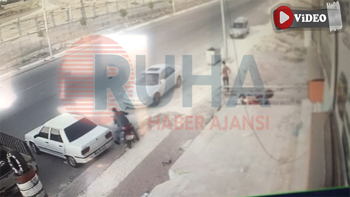 Urfa’daki motosiklet hırsızlığı güvenlik kamerasında!