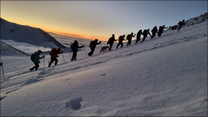 Urfadosklu dağcılar, Hasan Dağı Kış Tırmanışı’nı gerçekleştirdi