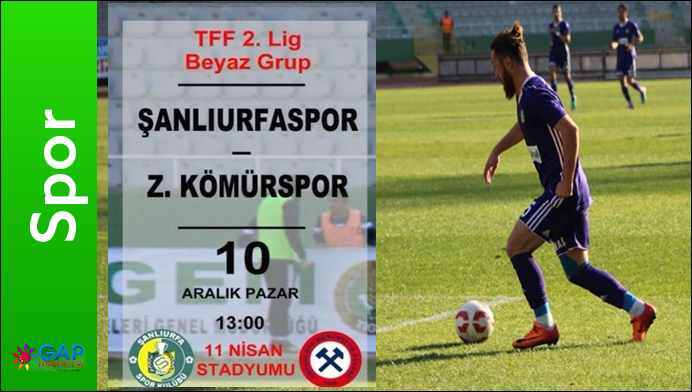 Urfaspor Zonguldak Kömür spor bugün saat 13.00’te 11 Nisan Stadyumu’nda