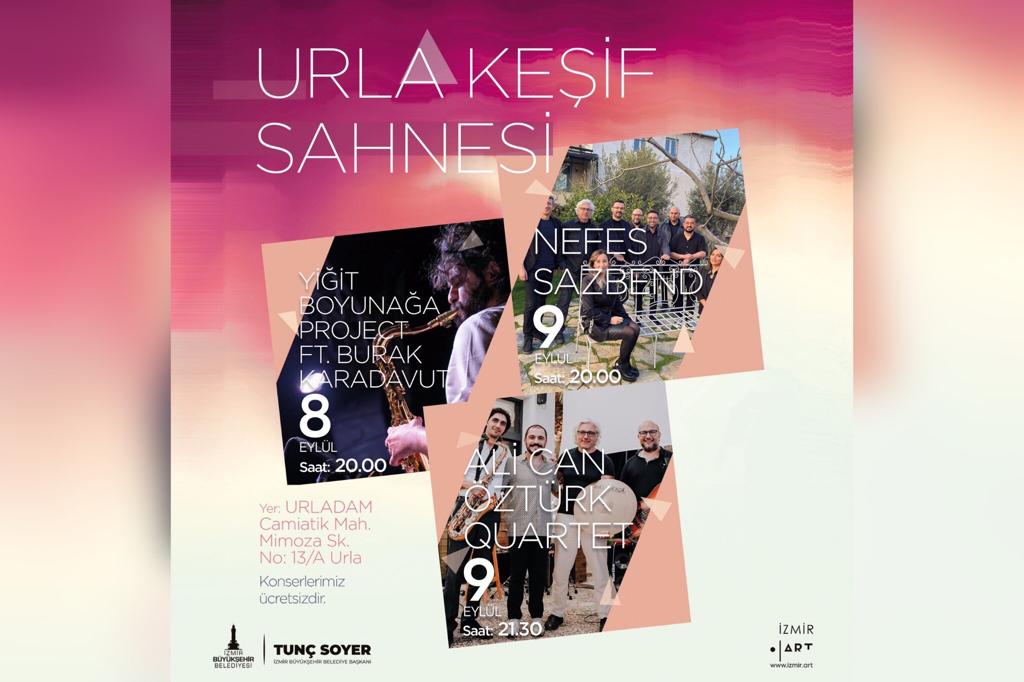 Urla Keşif Konserleri başlıyor