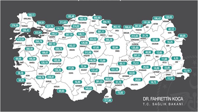 Vaka yoğunluğu en çok artan il Çanakkale