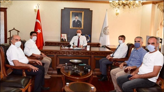 Vali Erin'e,eğitim,sağlık,diyanet ve İşkur Personlinin sıkıntıları iletildi