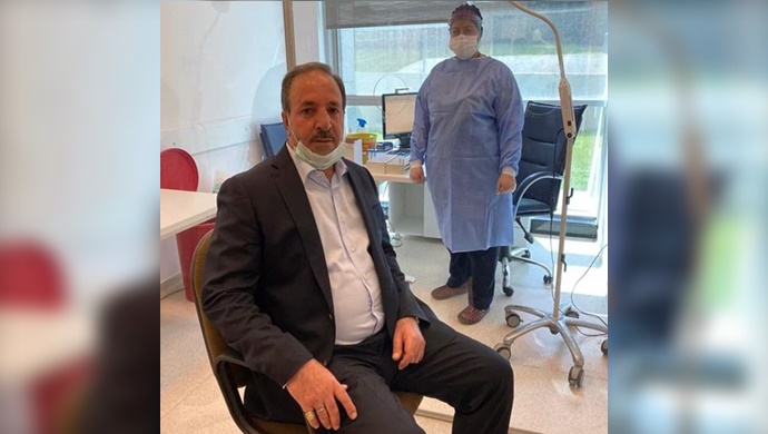 Vekil Özcan,Koronavirüs Testine Girdi