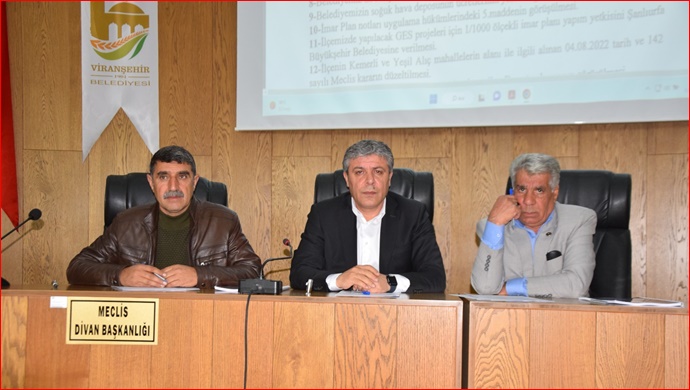 Viranşehir Belediyesi nisan ayı meclis toplantısı yapıldı