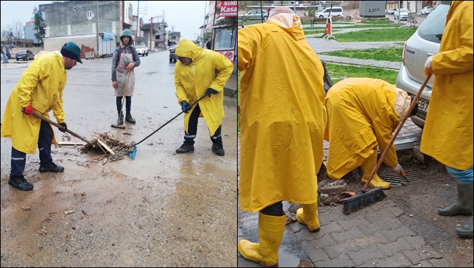 Viranşehir Belediyesi Yağışlar İçin Seferber Oldu