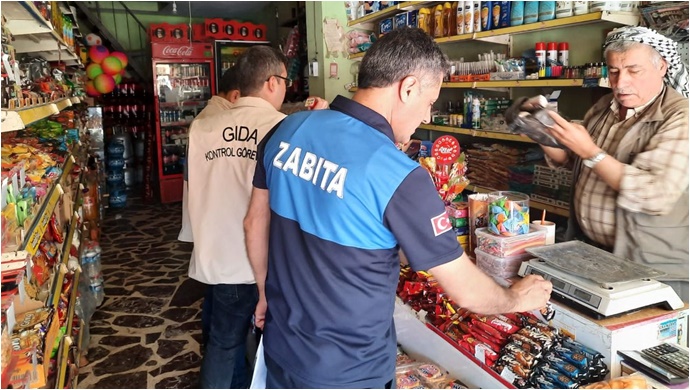 Viranşehir'de Etiket Denetimleri Sürüyor